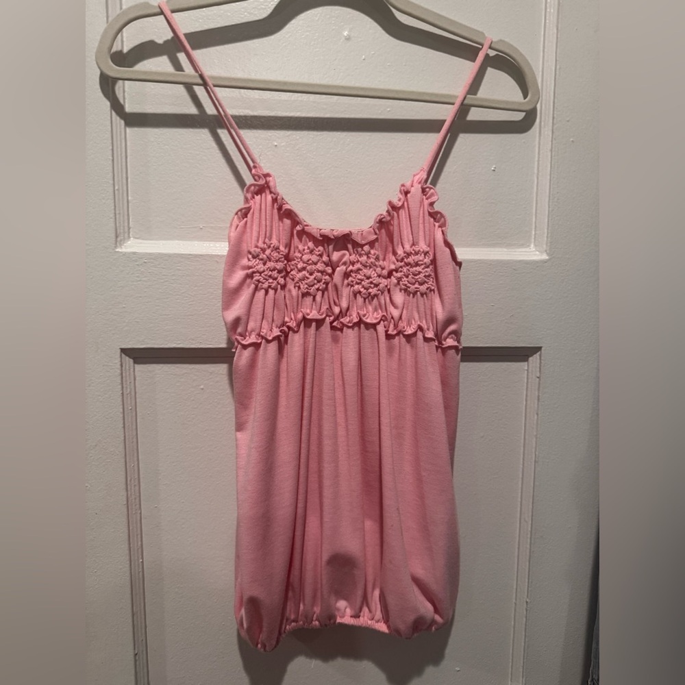 Wet Seal Pink Floral Kids Bodysuit